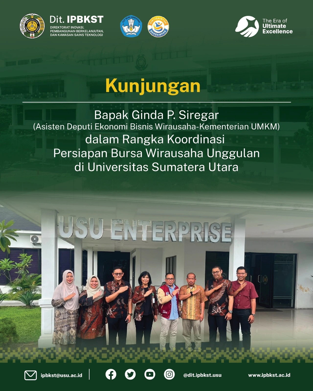 Kunjungan Kementerian UMKM ke Universitas Sumatera Utara